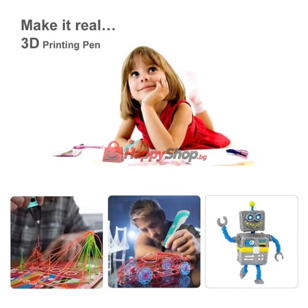 3D PEN писалка за рисуване и моделиране